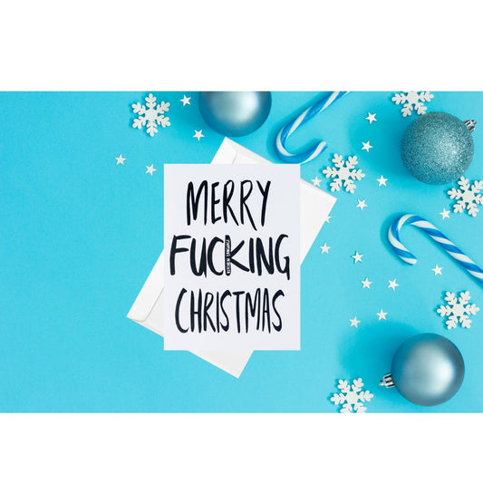 Merry Fucking Christmas - Christmas- greeting card xmas- kitchen language