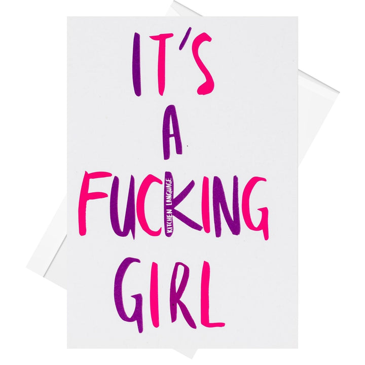 It's a Fucking Girl greeting card