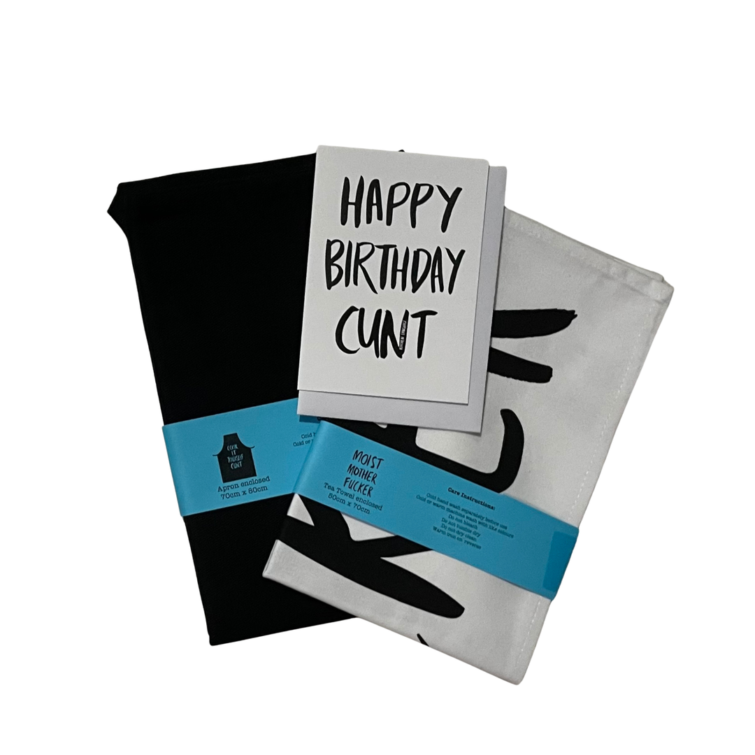 Happy Birthday Cunt greeting card