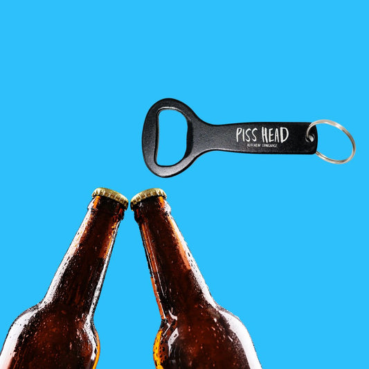 Piss Head keyring bottle opener