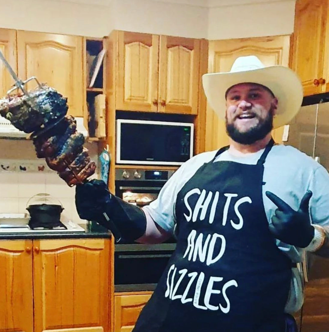 Shits and Sizzles apron