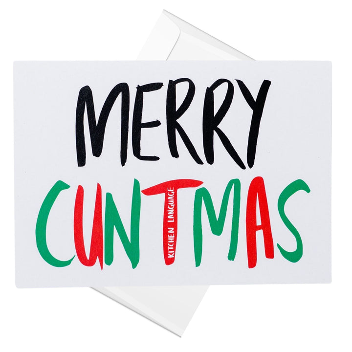 Merry Cuntmas greeting card