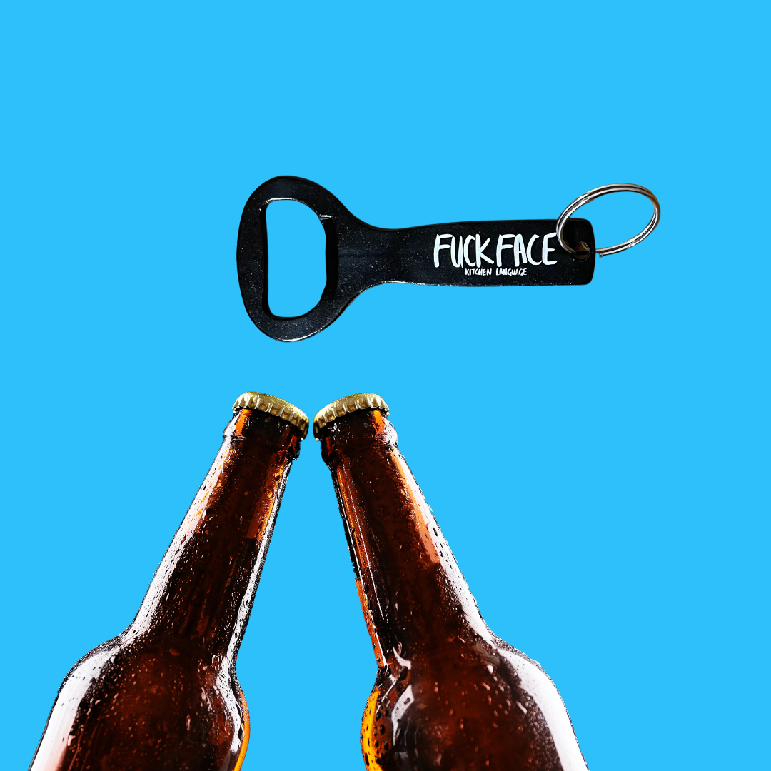 Fuck Face keyring bottle opener