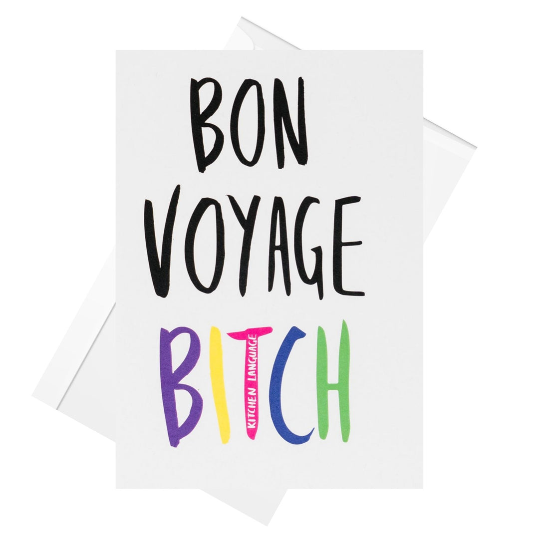 sweary farewell greeting card