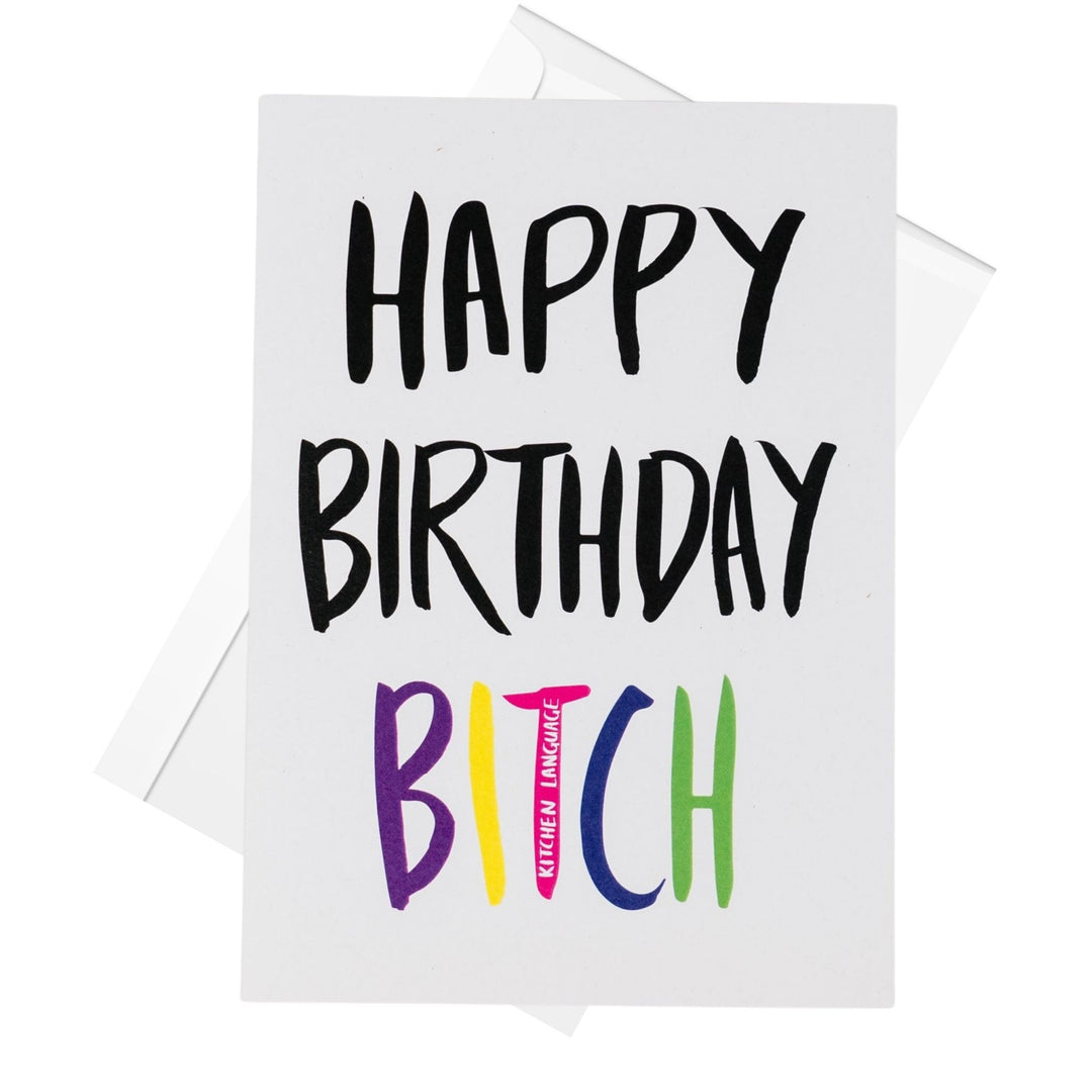 sweary birthday greeting card