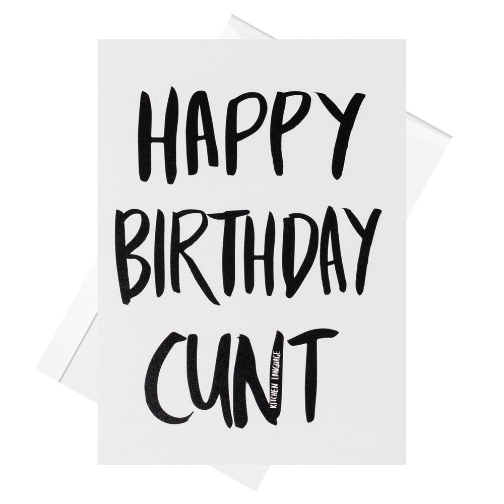 sweary birthday greeting card