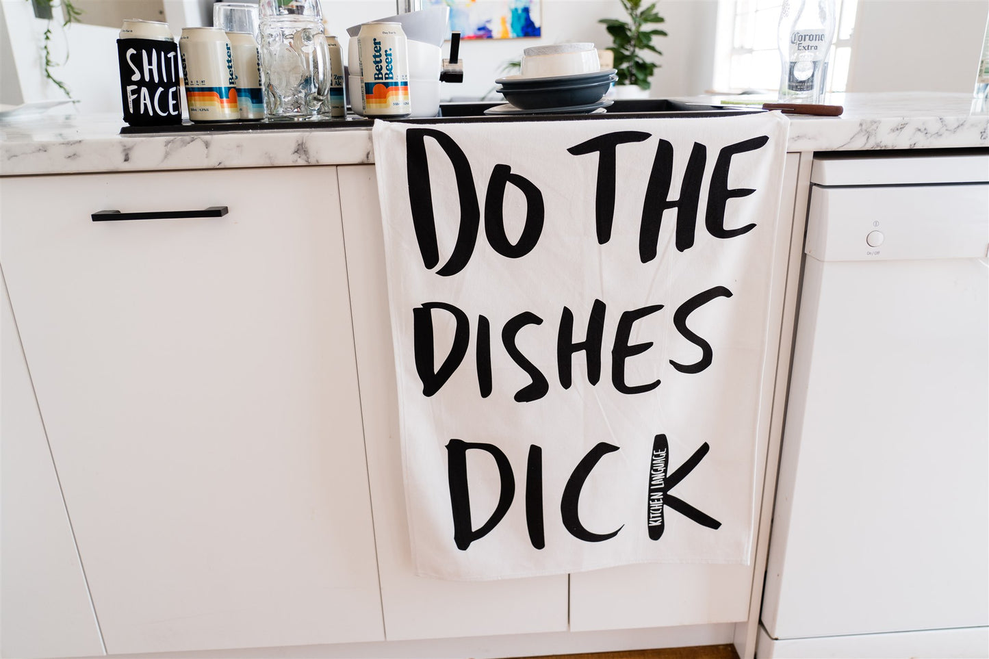 Do the Dishes Dick- Kitchen Towel - Kitchen Language
