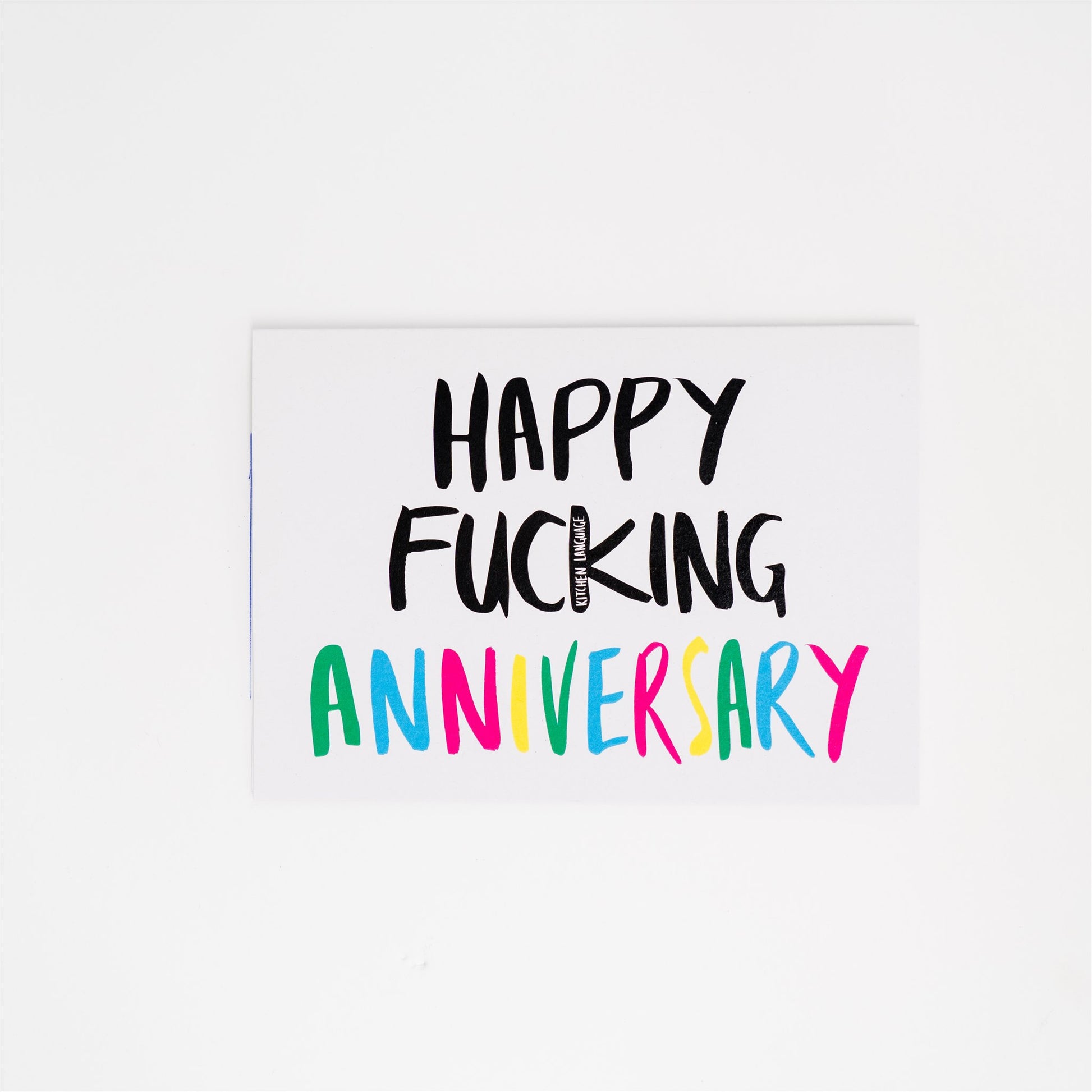 Happy Fucking Anniversary- greeting card- kitchen language