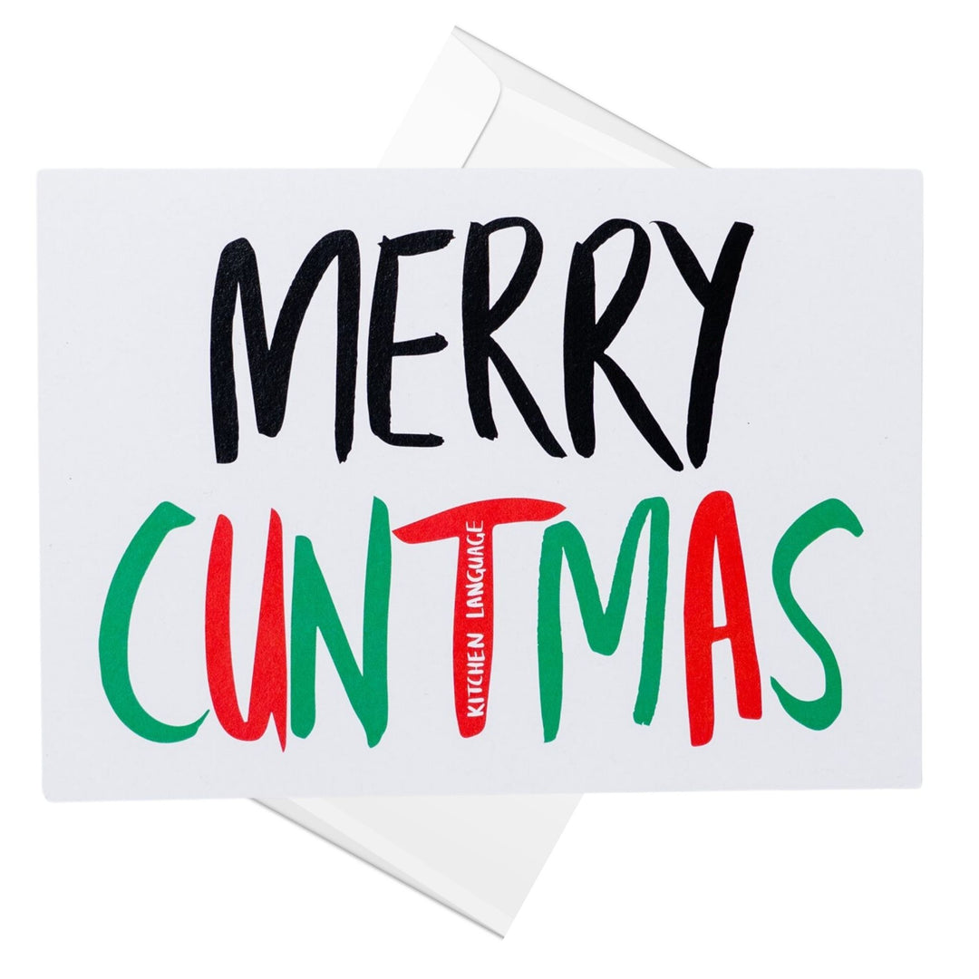 sweary Christmas greeting card