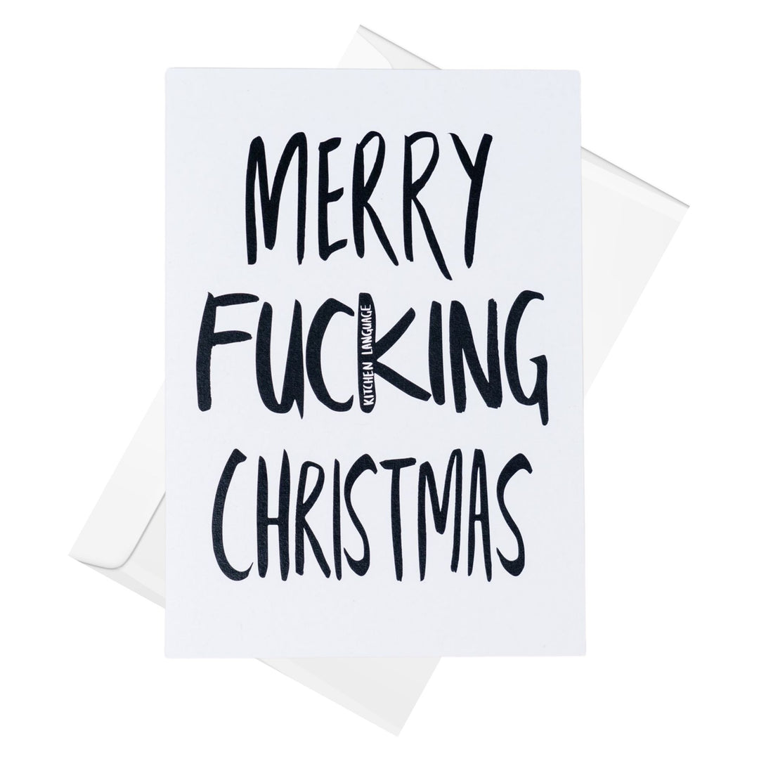 sweary Christmas greeting card