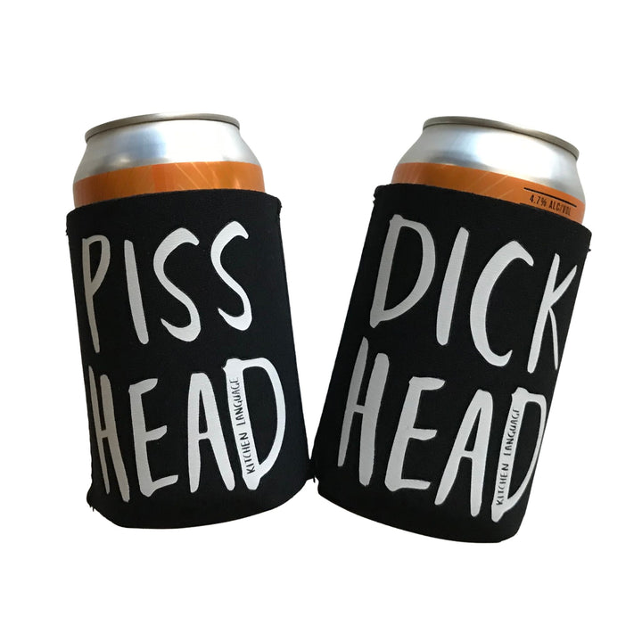 Piss Head/Dick Head foldable stubby holder