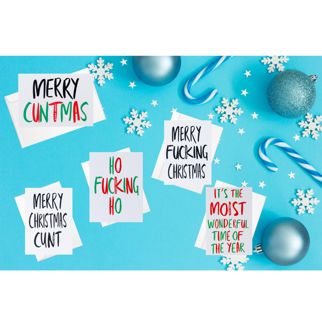 Christmas cards- greeting card value pack- kitchen language