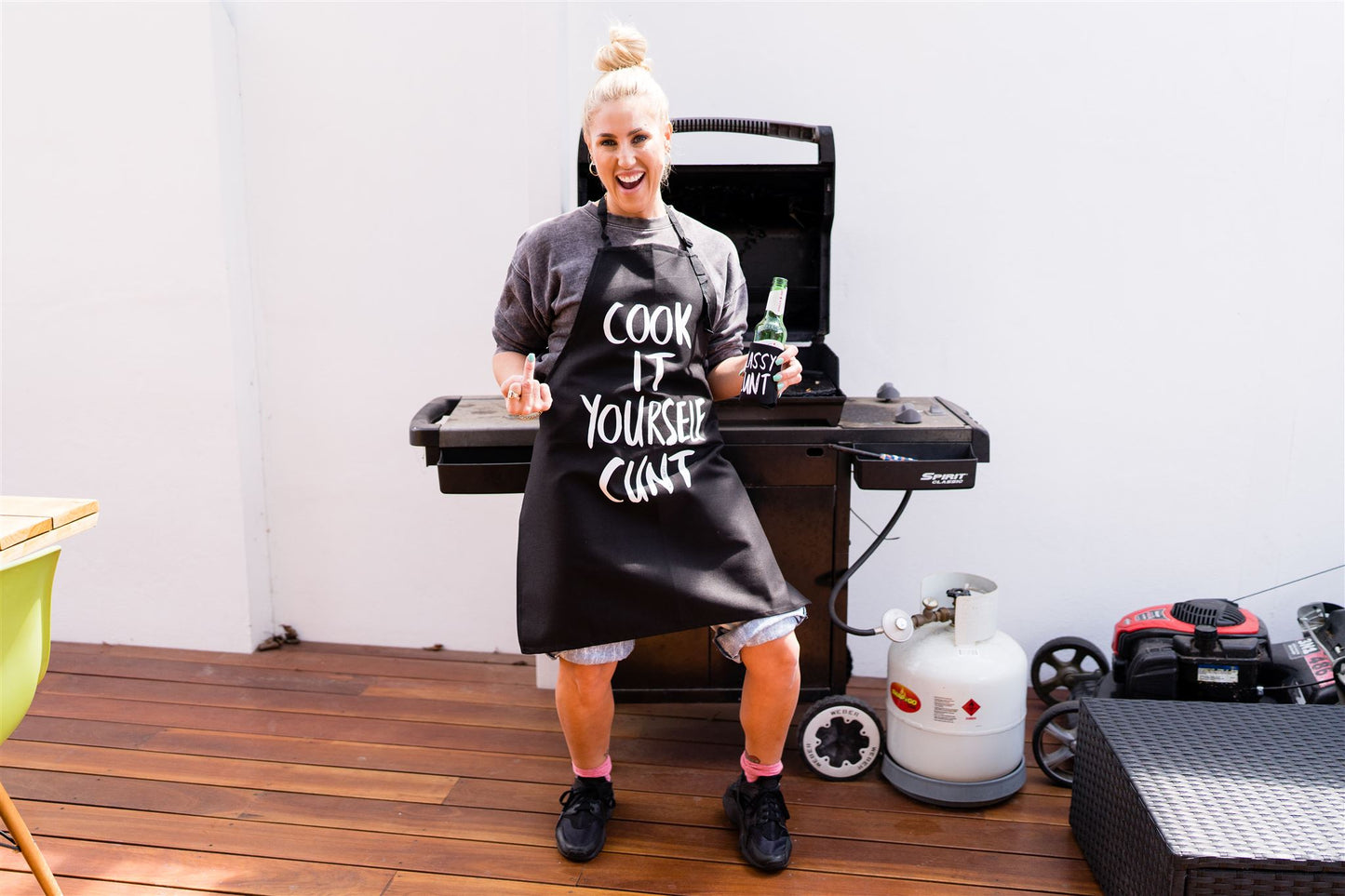 Cook It Yourself Cunt - funny BBQ apron - Kitchen Language